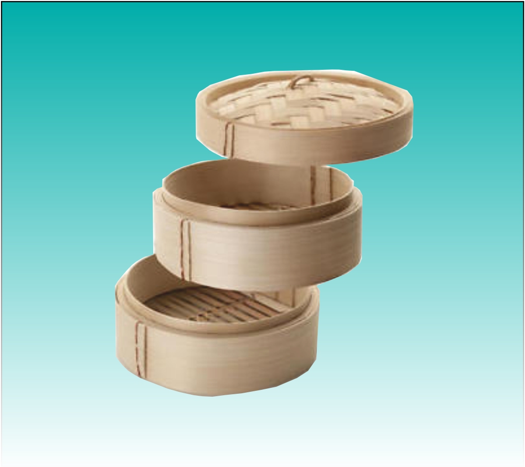 Dim Sum Bambus Dämpfer 2 teilig incl. Deckel 